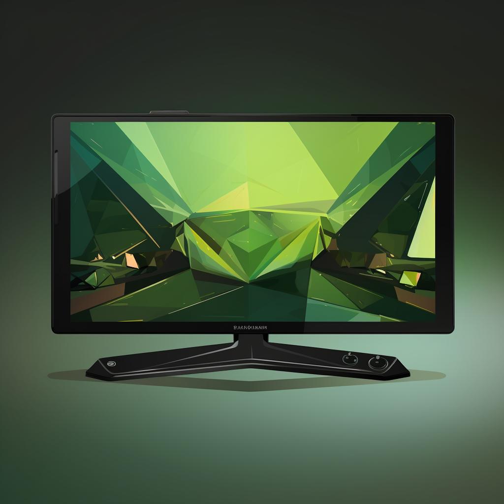 A phone screen being mirrored on a TV via NVIDIA Shield