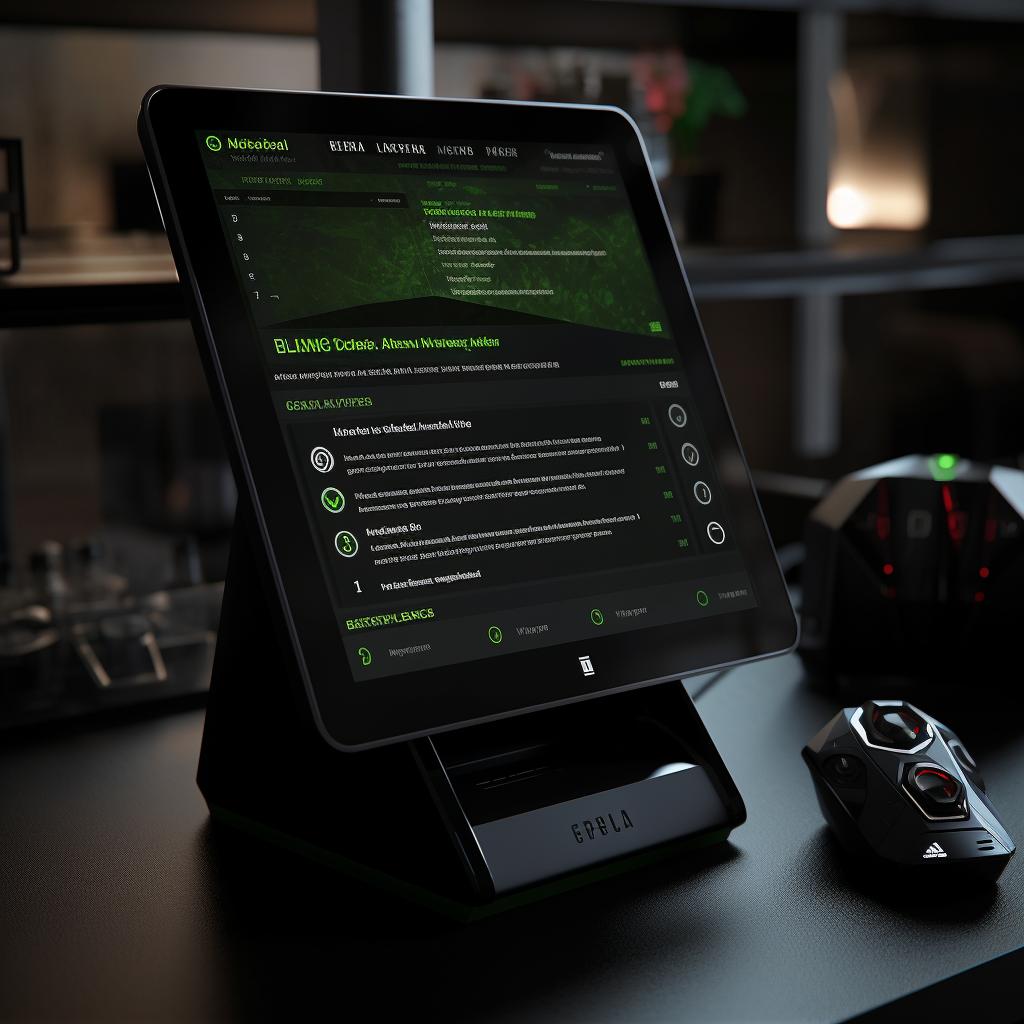 A device screen displaying a list of available devices with NVIDIA Shield being selected.