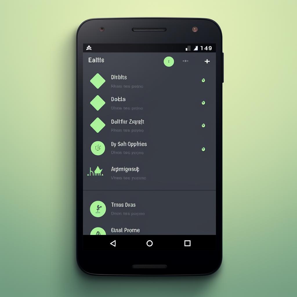 Android settings menu with 'Display' option highlighted
