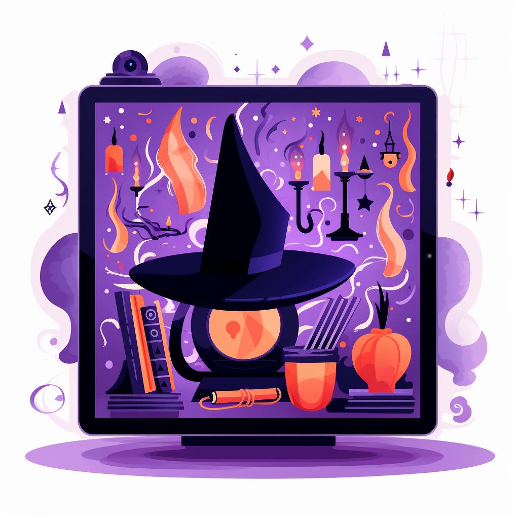 The Screen Witch app being launched on an iPad
