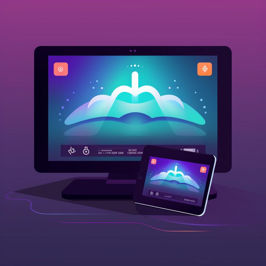 Android tablet and Roku TV displaying connected Wi-Fi network
