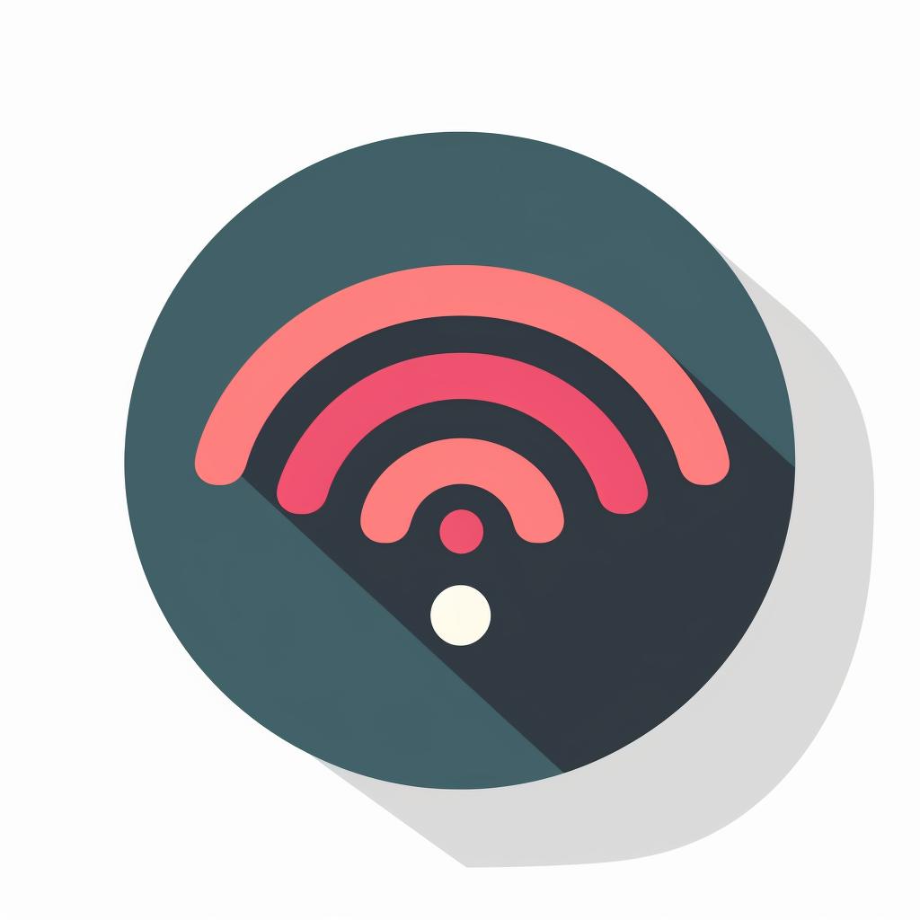 A strong Wi-Fi signal icon on a device screen